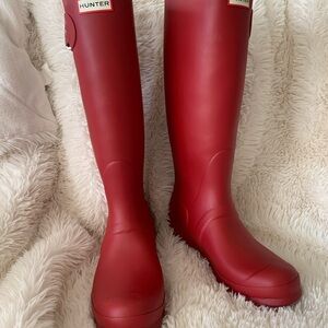 Hunter Red Rain Boots